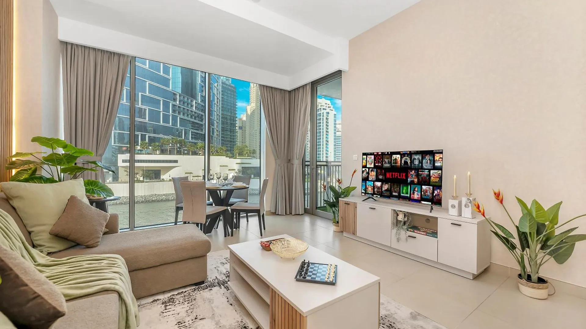 Luxurious 1Bhk Apt With Marina Waterfront & Dubai Eye Views In Jbr, Marina Apartment
